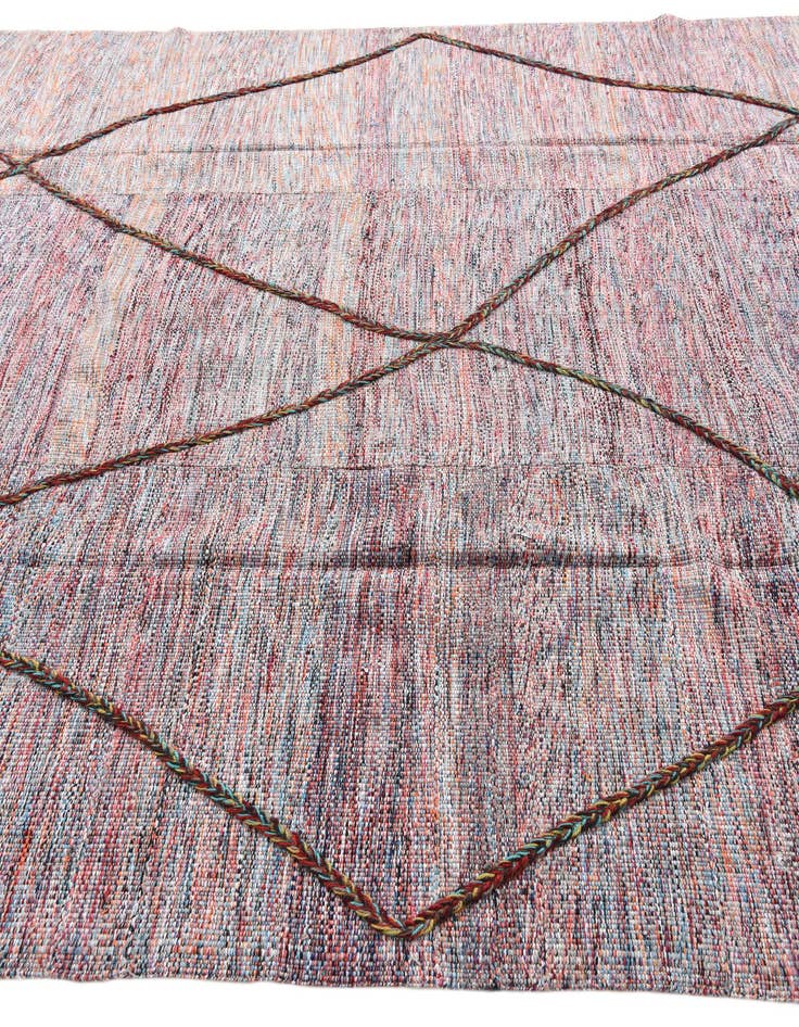 Detail image of  7' 7 x 9' 4  Hand Knotted Moroccan Wool Rug