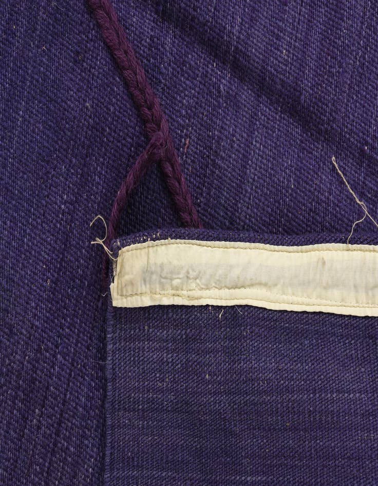 Detail image of  3' 5 x 5'  Hand Knotted Moroccan Wool Rug