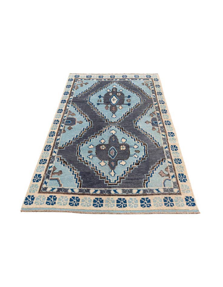 Detail image of  6' x 9' 3  Hand Knotted Moroccan Wool Rug