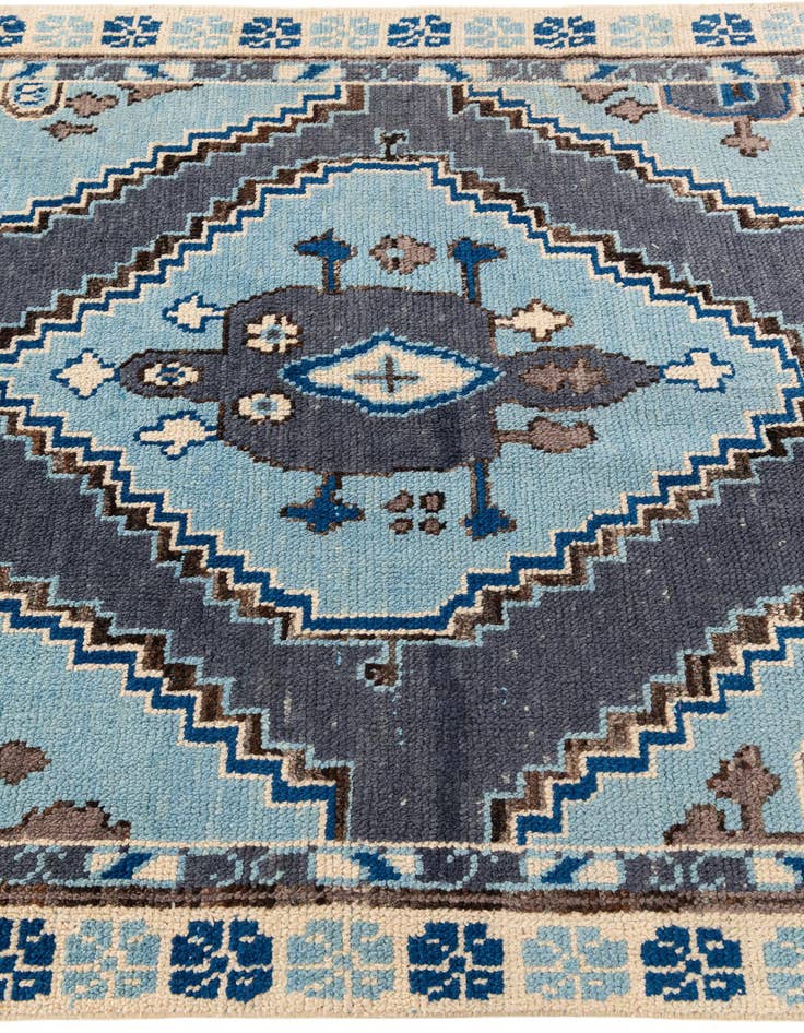 Detail image of  6' x 9' 3  Hand Knotted Moroccan Wool Rug
