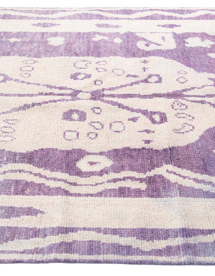 Detail image of  5' 10 x 9' 5  Hand Knotted Moroccan Wool Rug