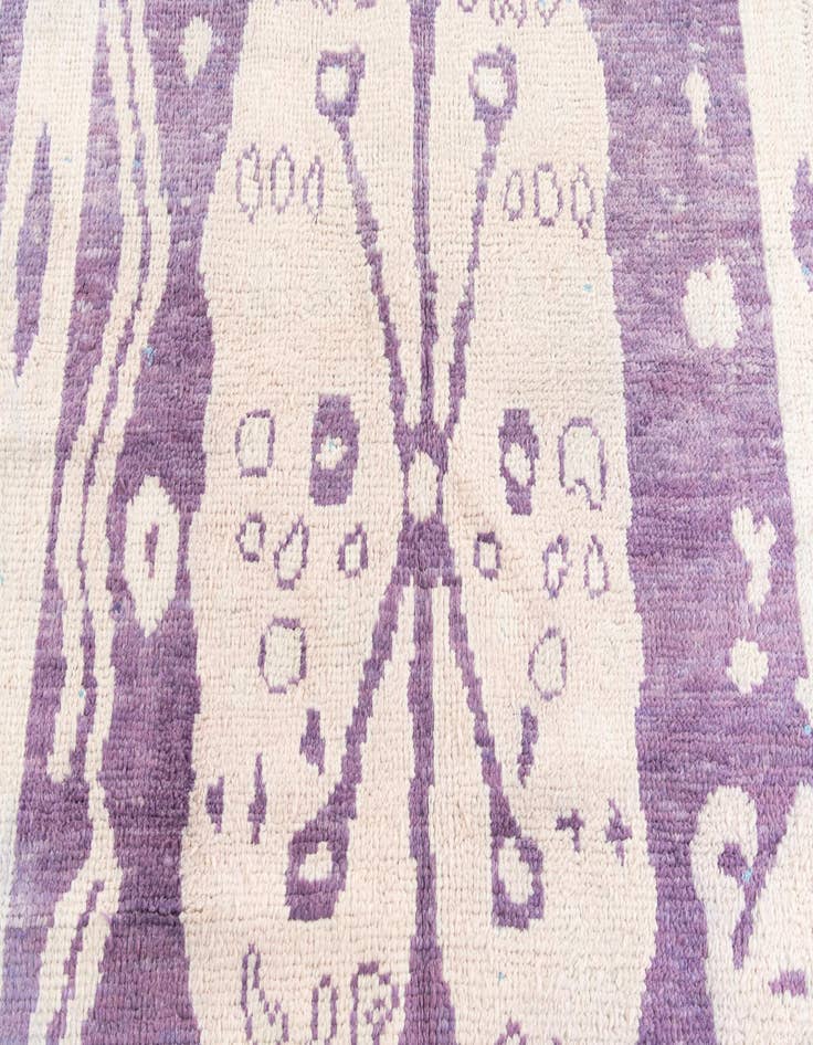 Detail image of  5' 10 x 9' 5  Hand Knotted Moroccan Wool Rug