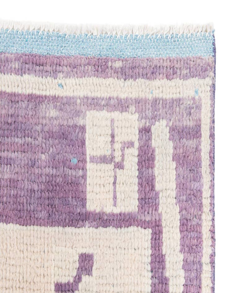 Detail image of  5' 10 x 9' 5  Hand Knotted Moroccan Wool Rug