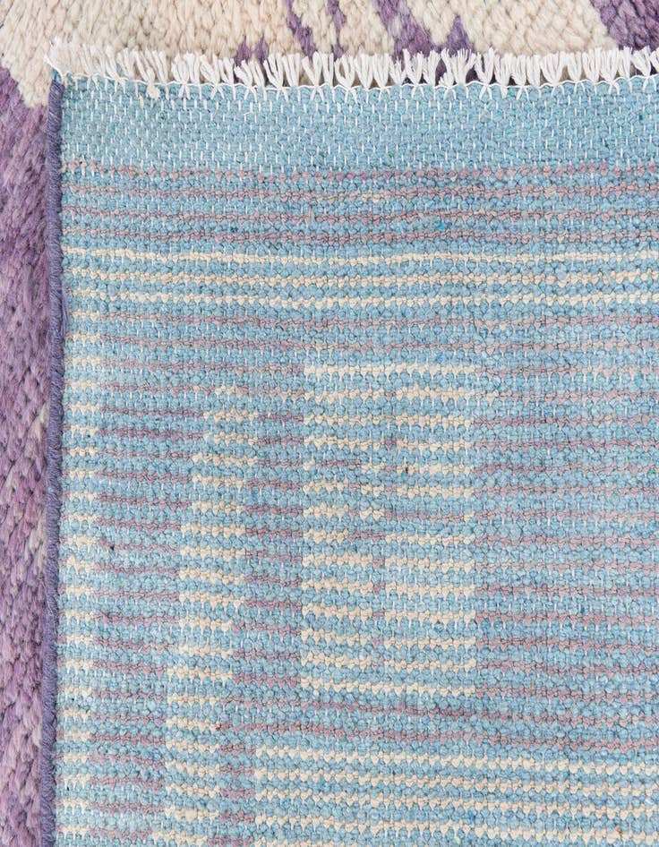 Detail image of  5' 10 x 9' 5  Hand Knotted Moroccan Wool Rug