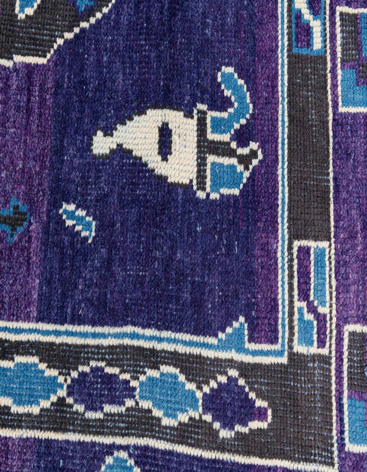 Detail image of  7' 10 x 10' 1  Hand Knotted Moroccan Wool Rug