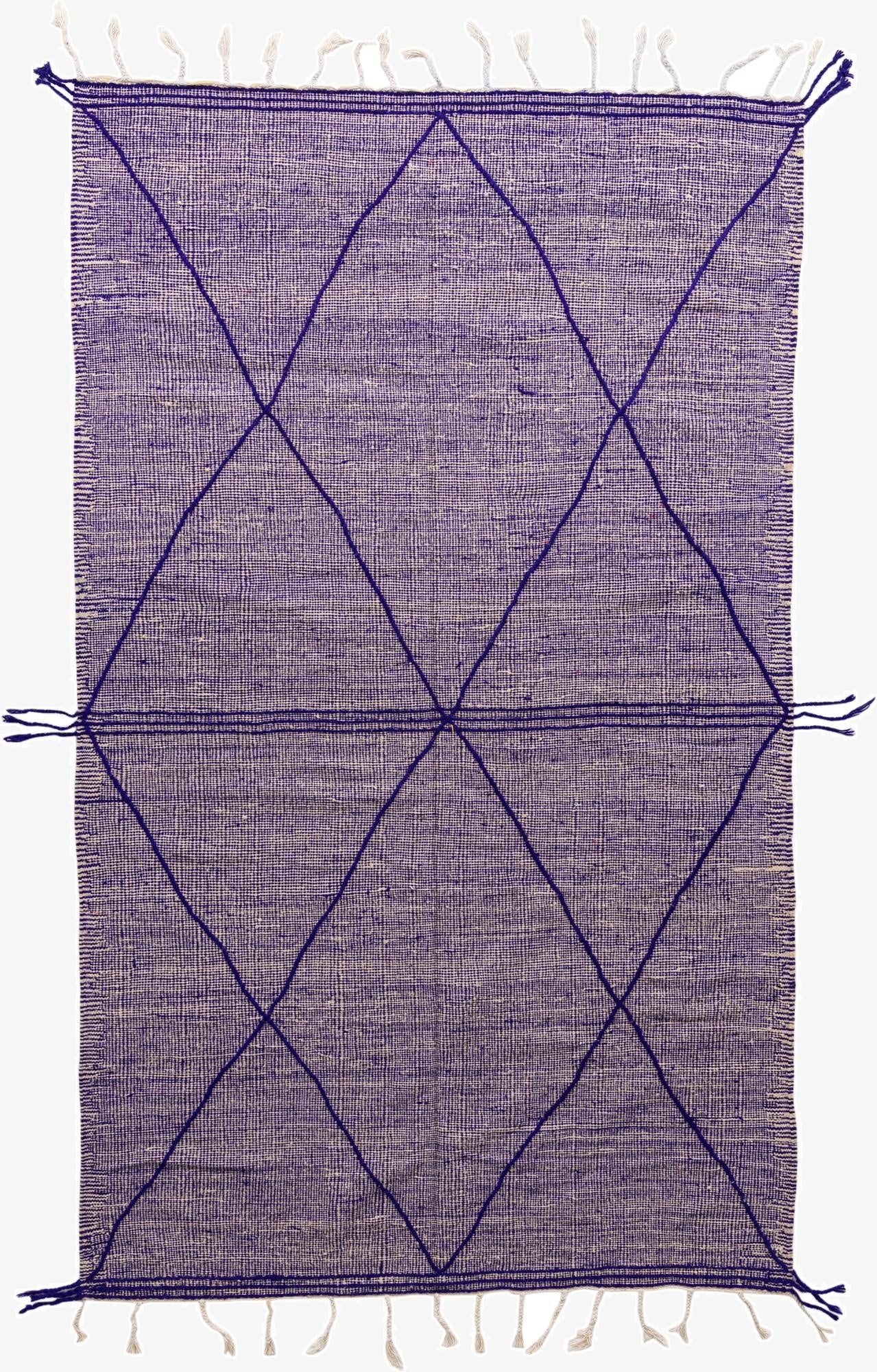  6' 2 x 10' 4  Hand Knotted Moroccan Wool Rug