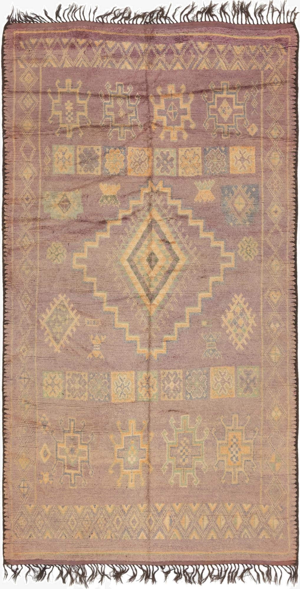  6' 3 x 11' 4  Hand Knotted Moroccan Wool Rug