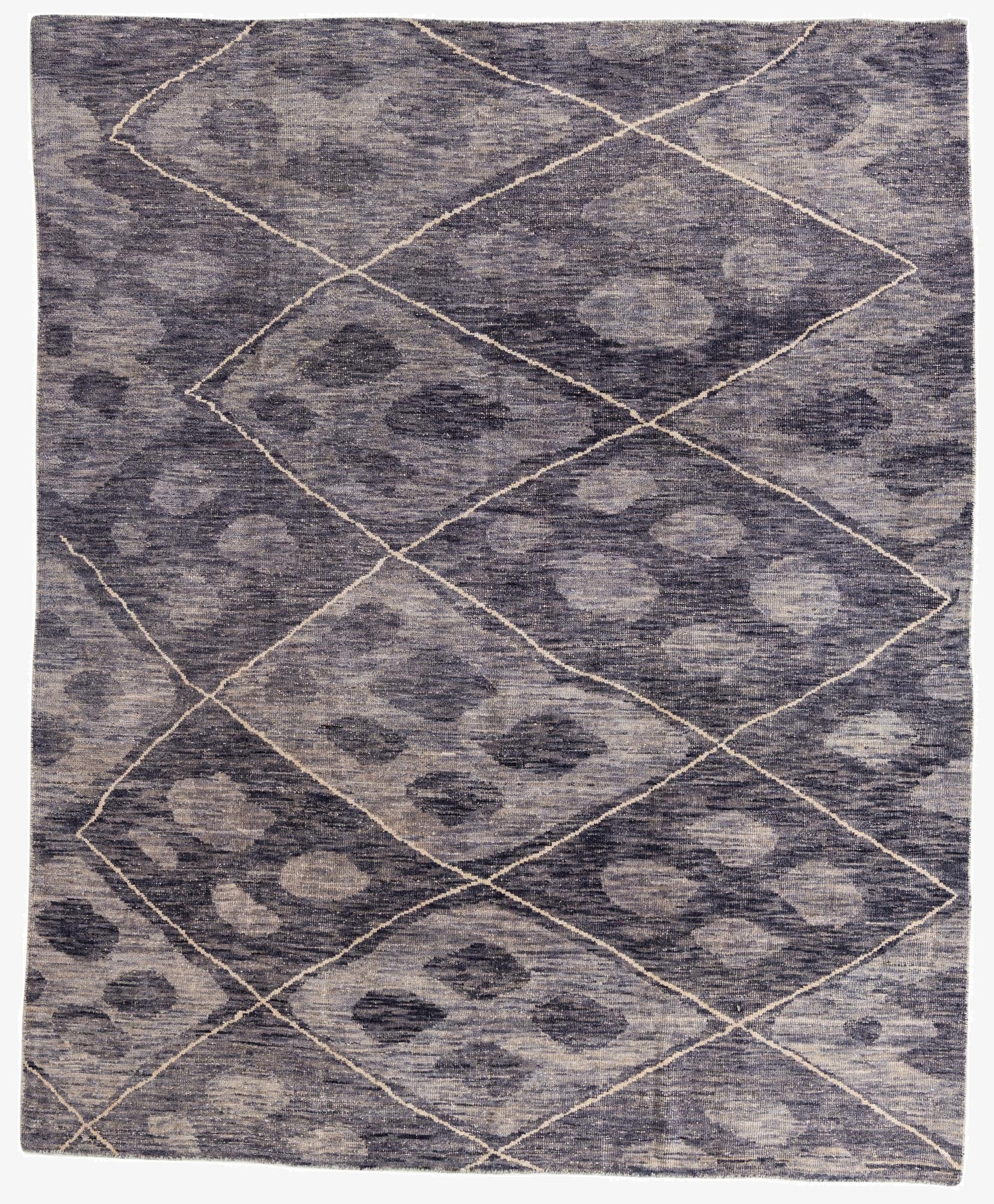  8' x 9' 10  Hand Knotted Moroccan Wool Rug