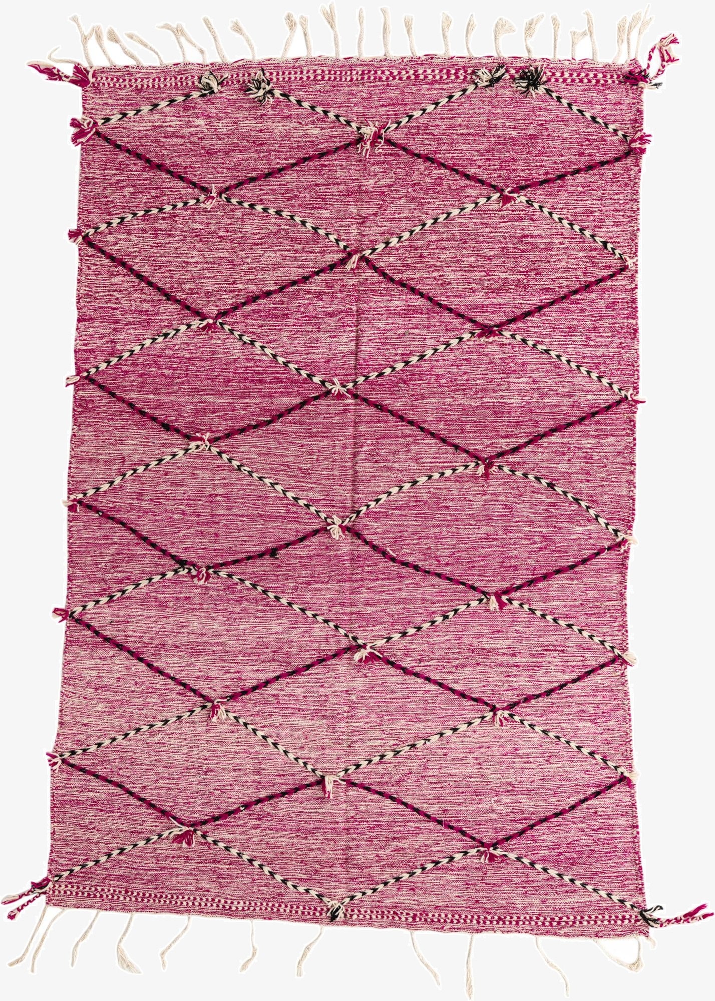  6' 2 x 9' 6  Hand Knotted Moroccan Wool Rug