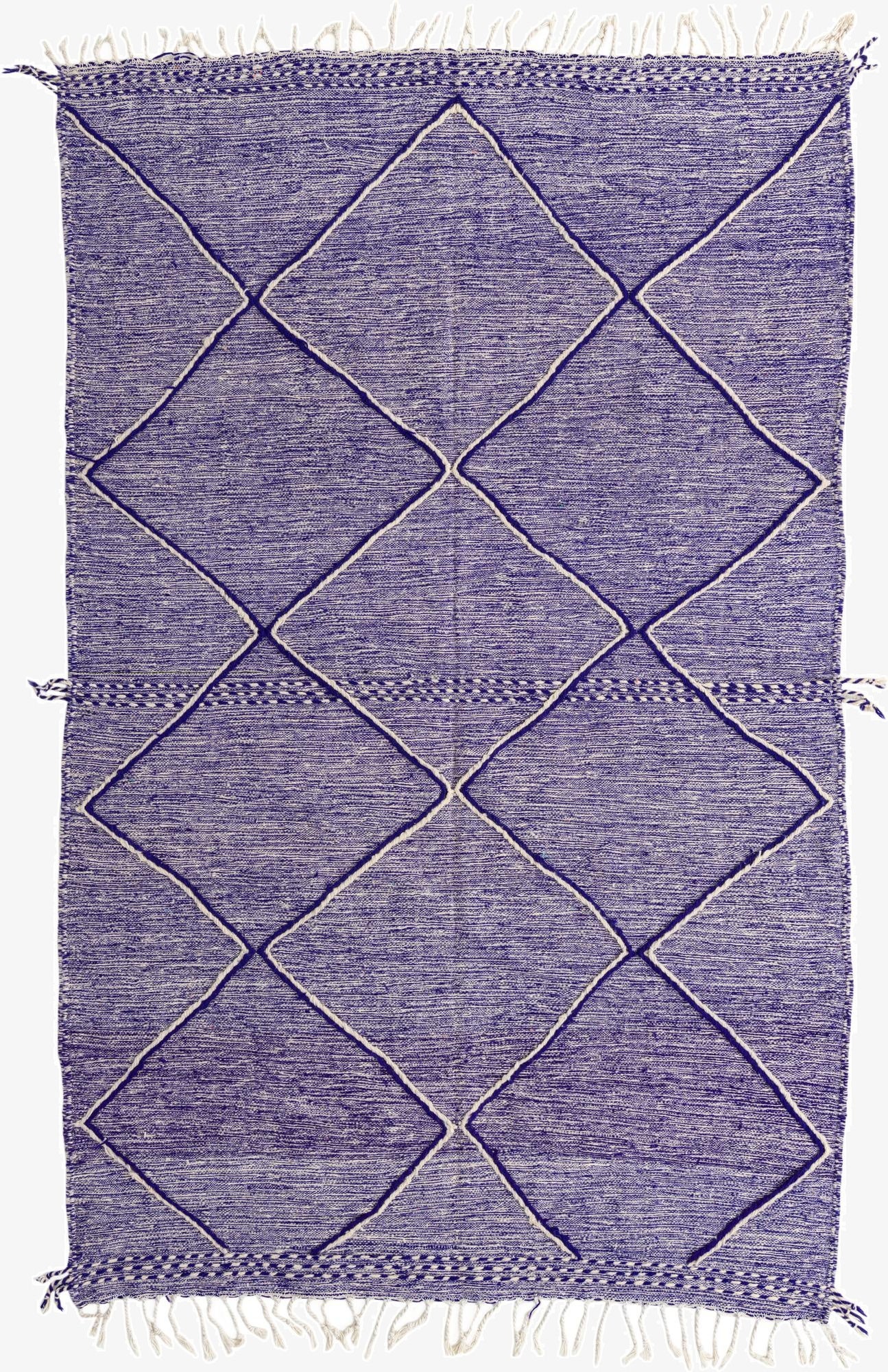  6' 3 x 10'  Hand Knotted Moroccan Wool Rug