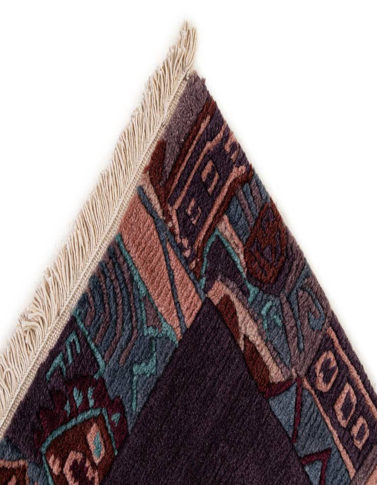 Detail image of  3' 2 x 5' 5  Hand Knotted Nepal Wool Rug