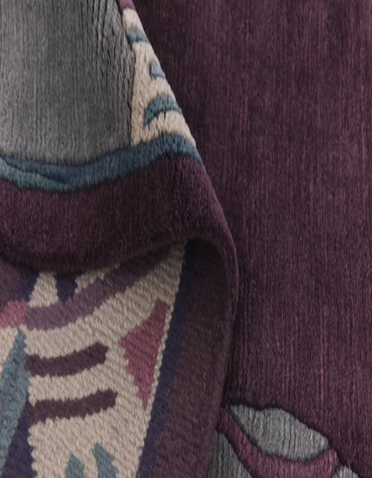 Detail image of 8' x 10' 4 Hand Knotted Nepal Wool Rug