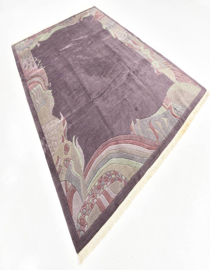 Detail image of  8' 2 x 11' 6  Hand Knotted Nepal Wool Rug