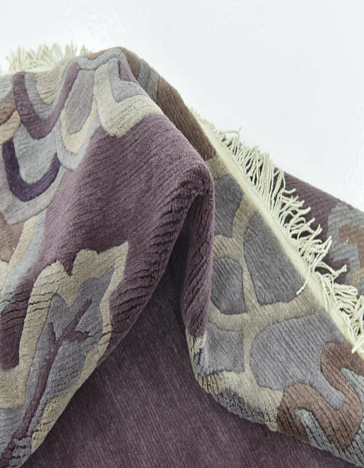 Detail image of  6' 9 x 8' 2  Hand Knotted Nepal Wool Rug