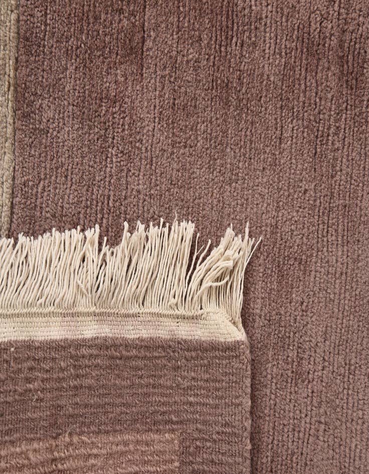 Detail image of  5' x 6' 5  Hand Knotted Nepal Wool Rug