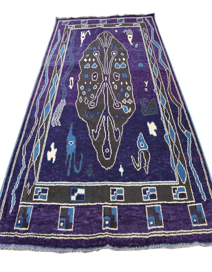 Detail image of  8' 1 x 10' 1  Hand Knotted Oushak Wool Rug