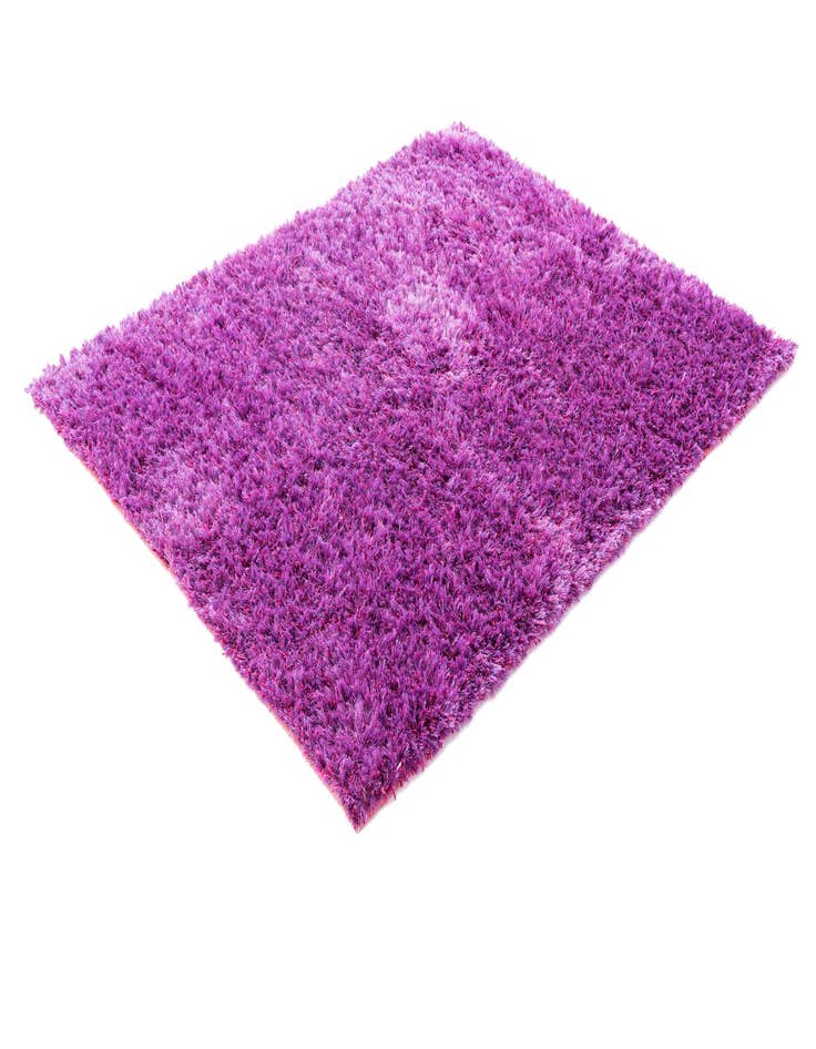 Detail image of  5' 2 x 6' 4  Hand Knotted Solid Shag Rug