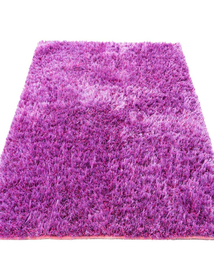 Detail image of  5' 2 x 6' 4  Hand Knotted Solid Shag Rug