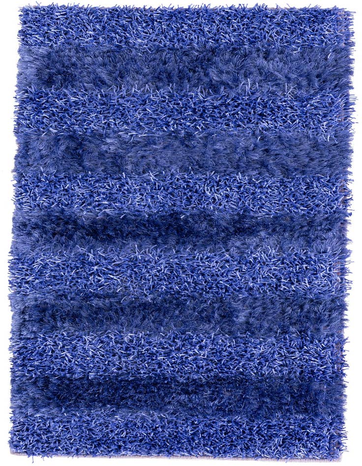 Detail image of  2' 5 x 4' 6  Hand Knotted Solid Shag Oriental Rug