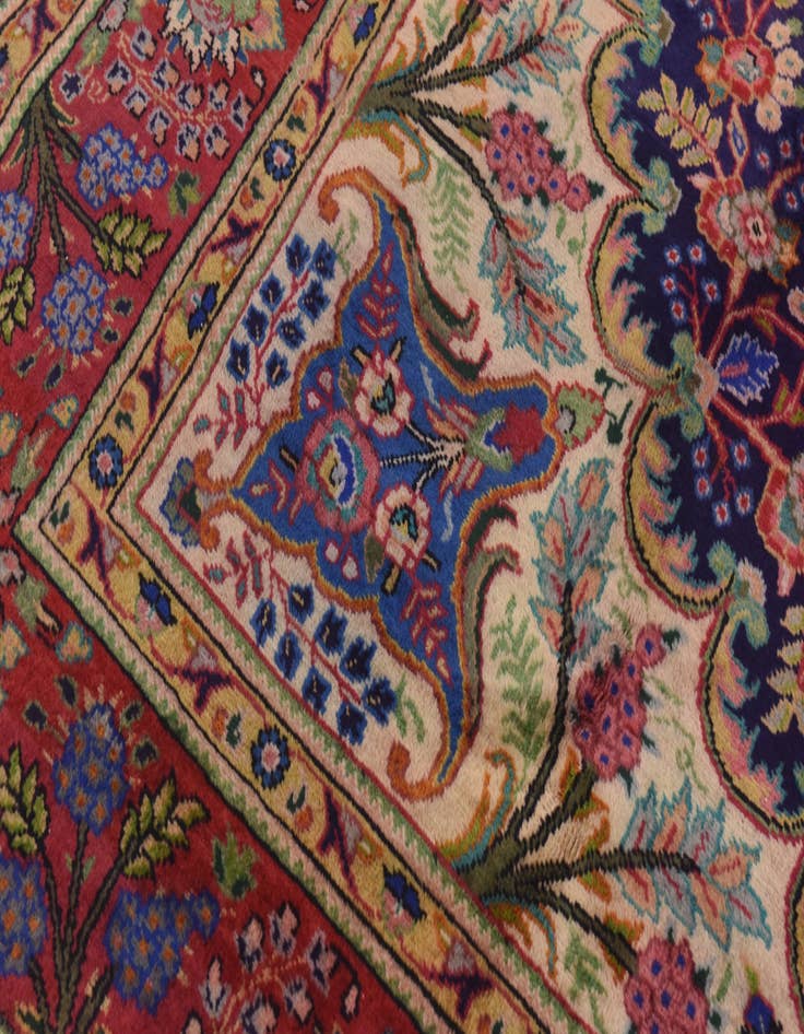 Detail image of  9' 5 x 13'  Hand Knotted Tabriz Persian Wool Rug