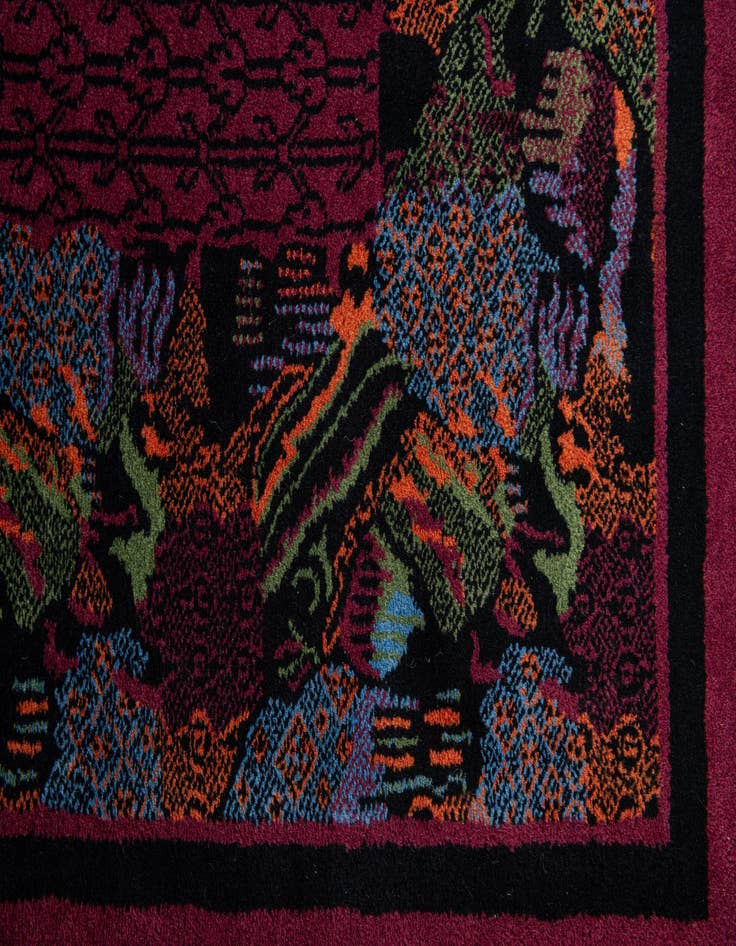 Detail image of  6' 4 x 9' 4  Hand Knotted Tibet Wool Rug