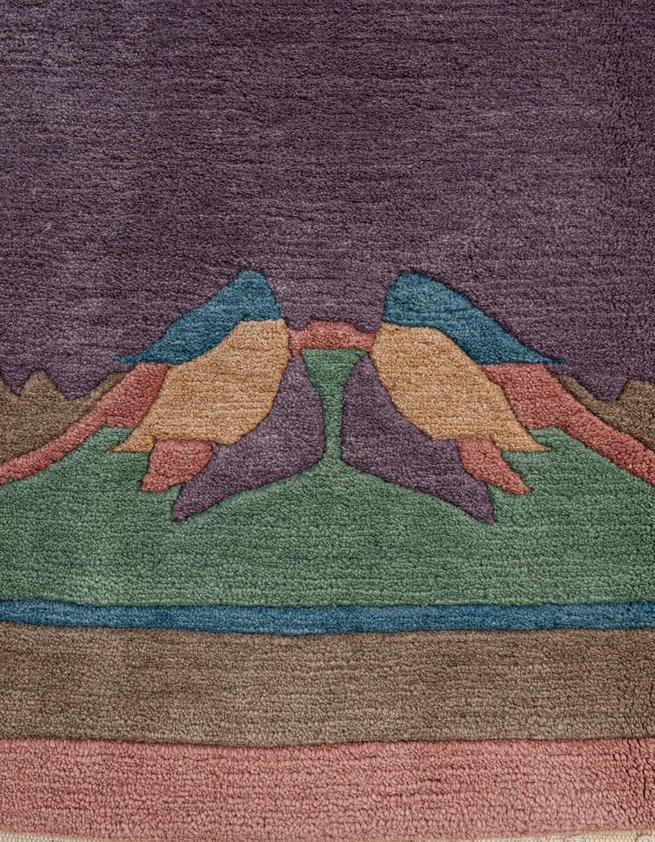 Detail image of  6' 7 x 8' 2  Hand Knotted Tibet Wool Rug