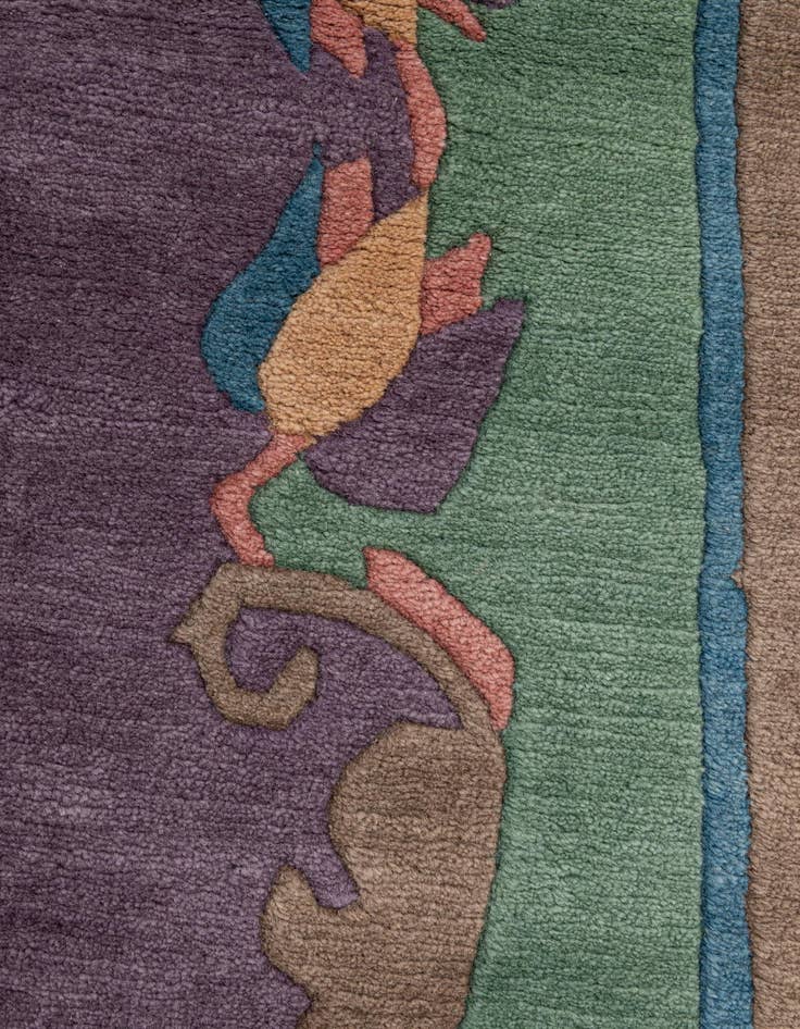 Detail image of  6' 7 x 8' 2  Hand Knotted Tibet Wool Rug