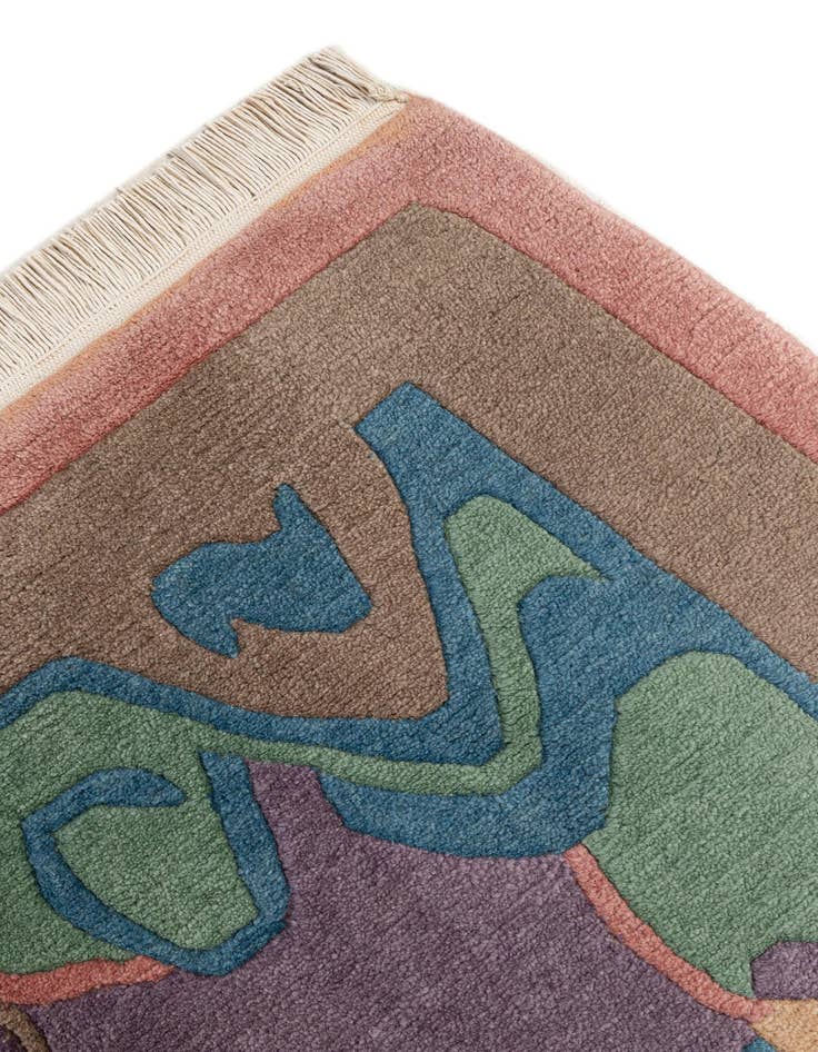 Detail image of  6' 7 x 8' 2  Hand Knotted Tibet Wool Rug
