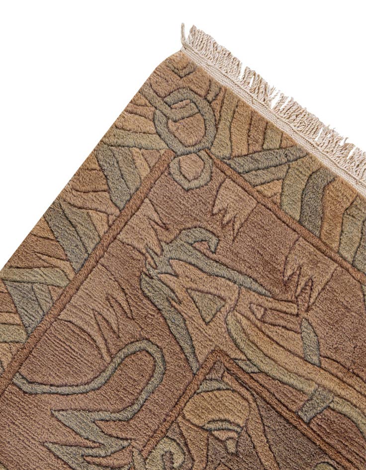 Detail image of  8' 3 x 11' 2  Hand Knotted Tibet Wool Rug