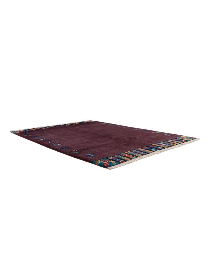 Detail image of  5' 8 x 7' 8  Hand Knotted Tibet Wool Rug