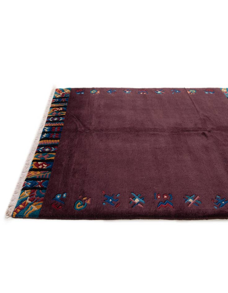 Detail image of  5' 8 x 7' 8  Hand Knotted Tibet Wool Rug