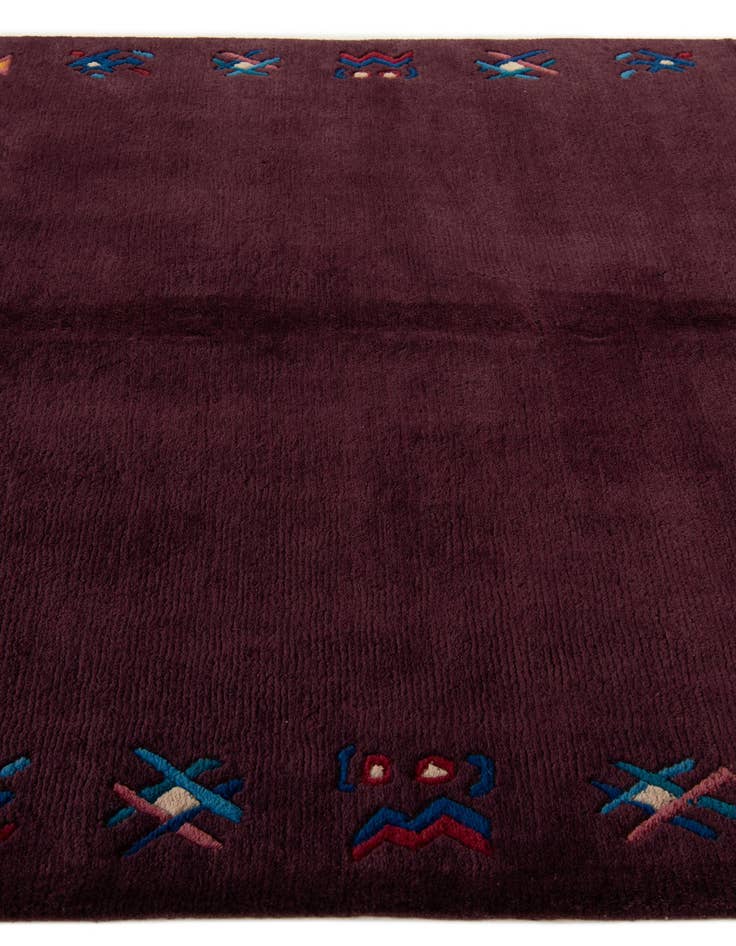 Detail image of  5' 8 x 7' 8  Hand Knotted Tibet Wool Rug