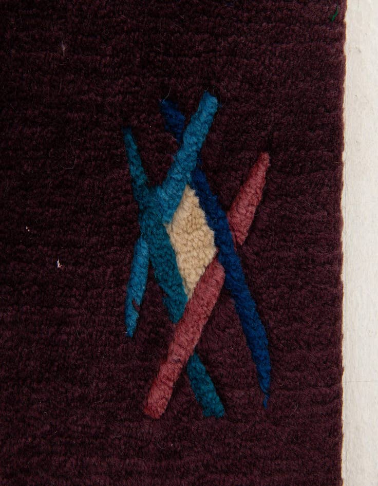 Detail image of  5' 8 x 7' 8  Hand Knotted Tibet Wool Rug