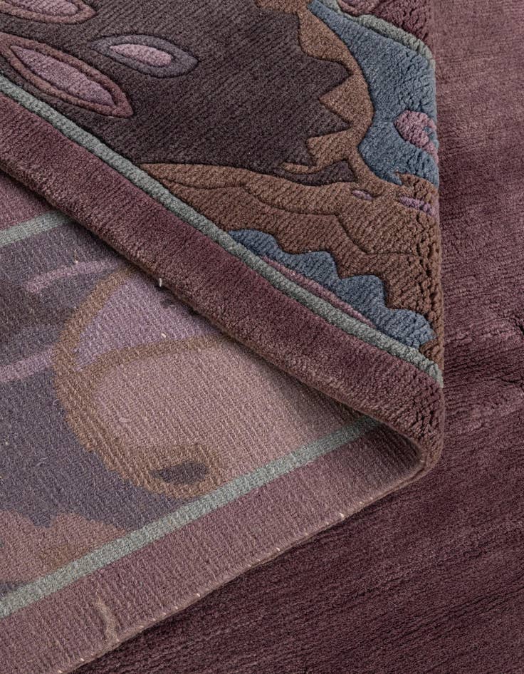 Detail image of  6' 9 x 10' 2  Hand Knotted Tibet Wool Rug