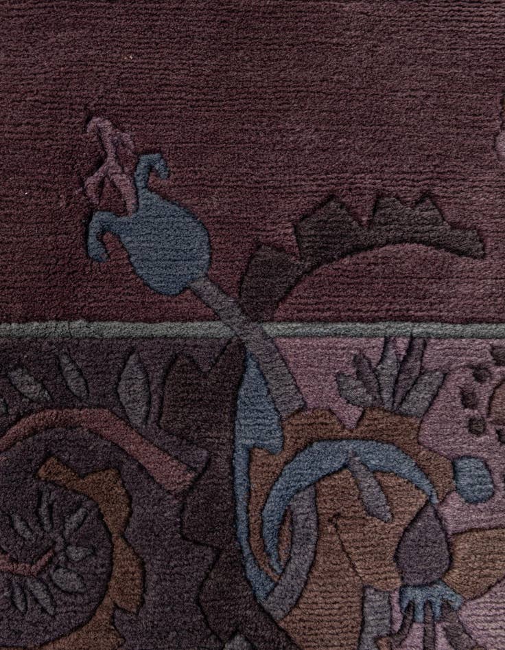 Detail image of  6' 9 x 10' 2  Hand Knotted Tibet Wool Rug
