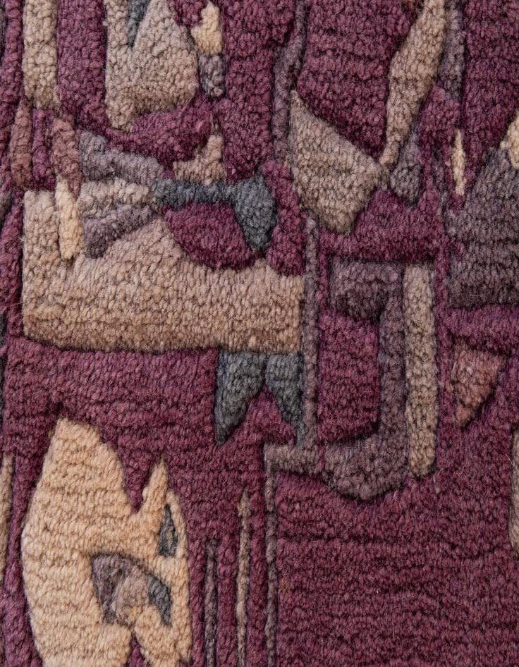 Detail image of  5' 9 x 8' 1  Hand Knotted Tibet Wool Rug