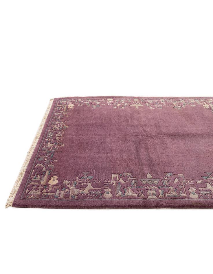 Detail image of  5' 9 x 8' 1  Hand Knotted Tibet Wool Rug