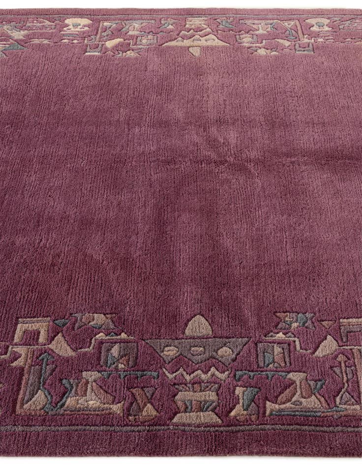 Detail image of  5' 9 x 8' 1  Hand Knotted Tibet Wool Rug