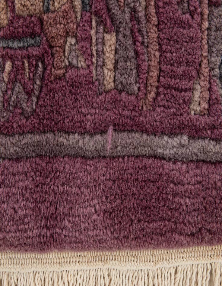 Detail image of  5' 9 x 8' 1  Hand Knotted Tibet Wool Rug