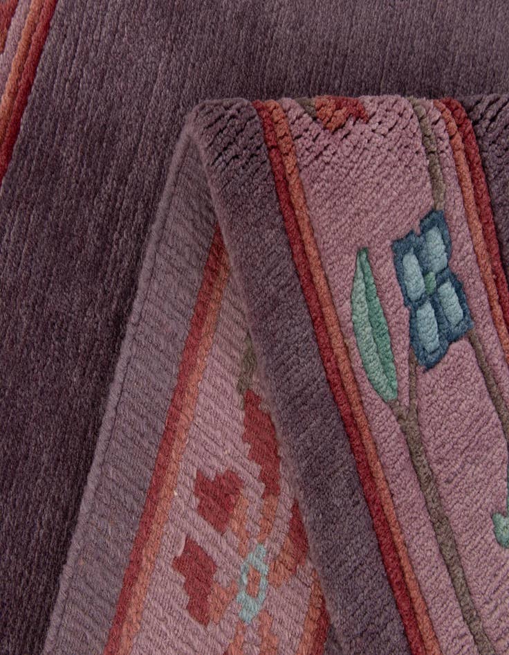 Detail image of  5' 9 x 8' 1  Hand Knotted Tibet Wool Rug