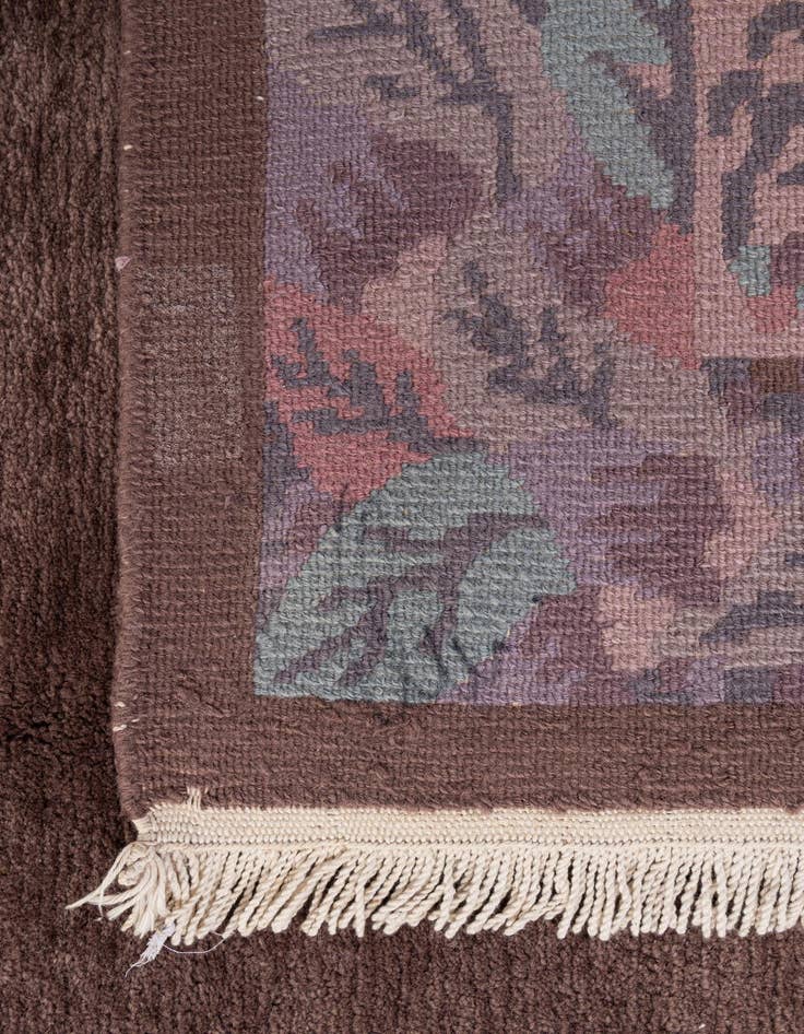 Detail image of  5' 7 x 7' 5  Hand Knotted Tibet Wool Rug