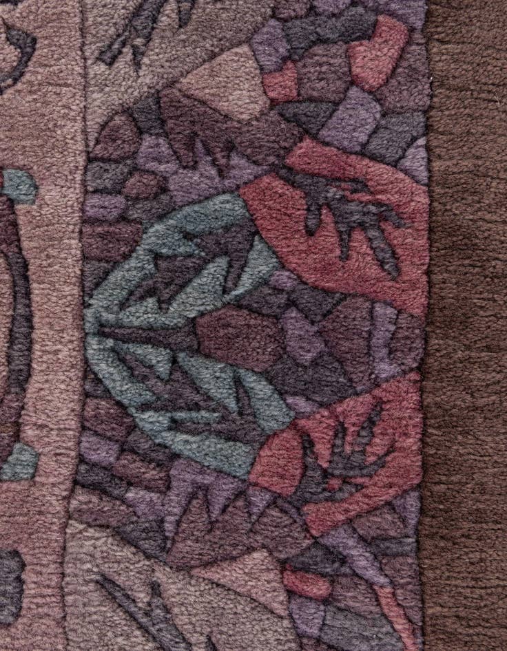 Detail image of  5' 7 x 7' 5  Hand Knotted Tibet Wool Rug