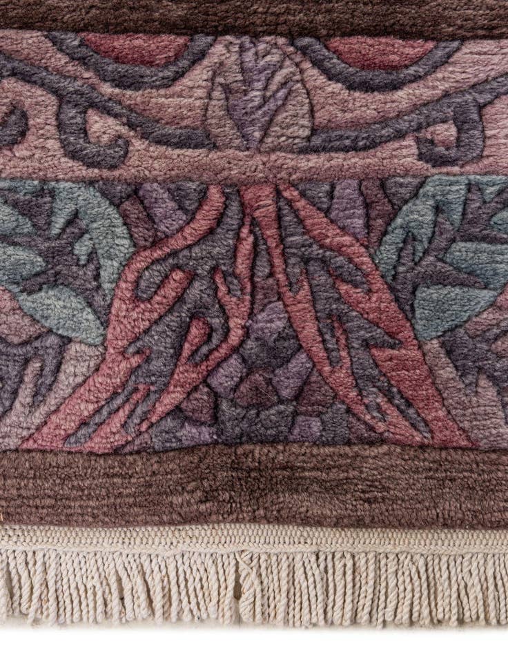 Detail image of  5' 7 x 7' 5  Hand Knotted Tibet Wool Rug