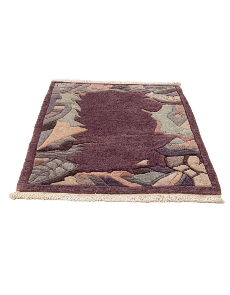 Detail image of  2' 1 x 3'  Hand Knotted Tibet Wool Rug