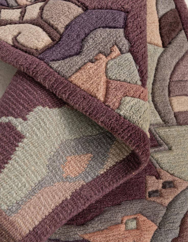 Detail image of  2' 1 x 3'  Hand Knotted Tibet Wool Rug