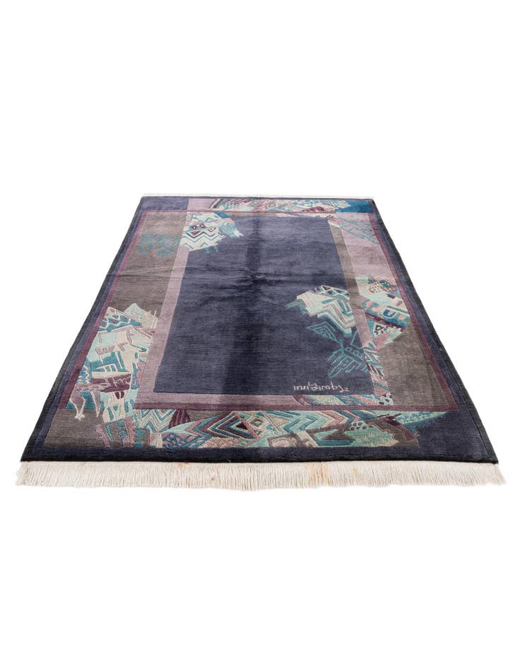 Detail image of  5' 7 x 7' 9  Hand Knotted Tibet Wool Rug