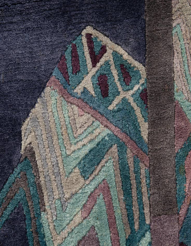 Detail image of  5' 7 x 7' 9  Hand Knotted Tibet Wool Rug