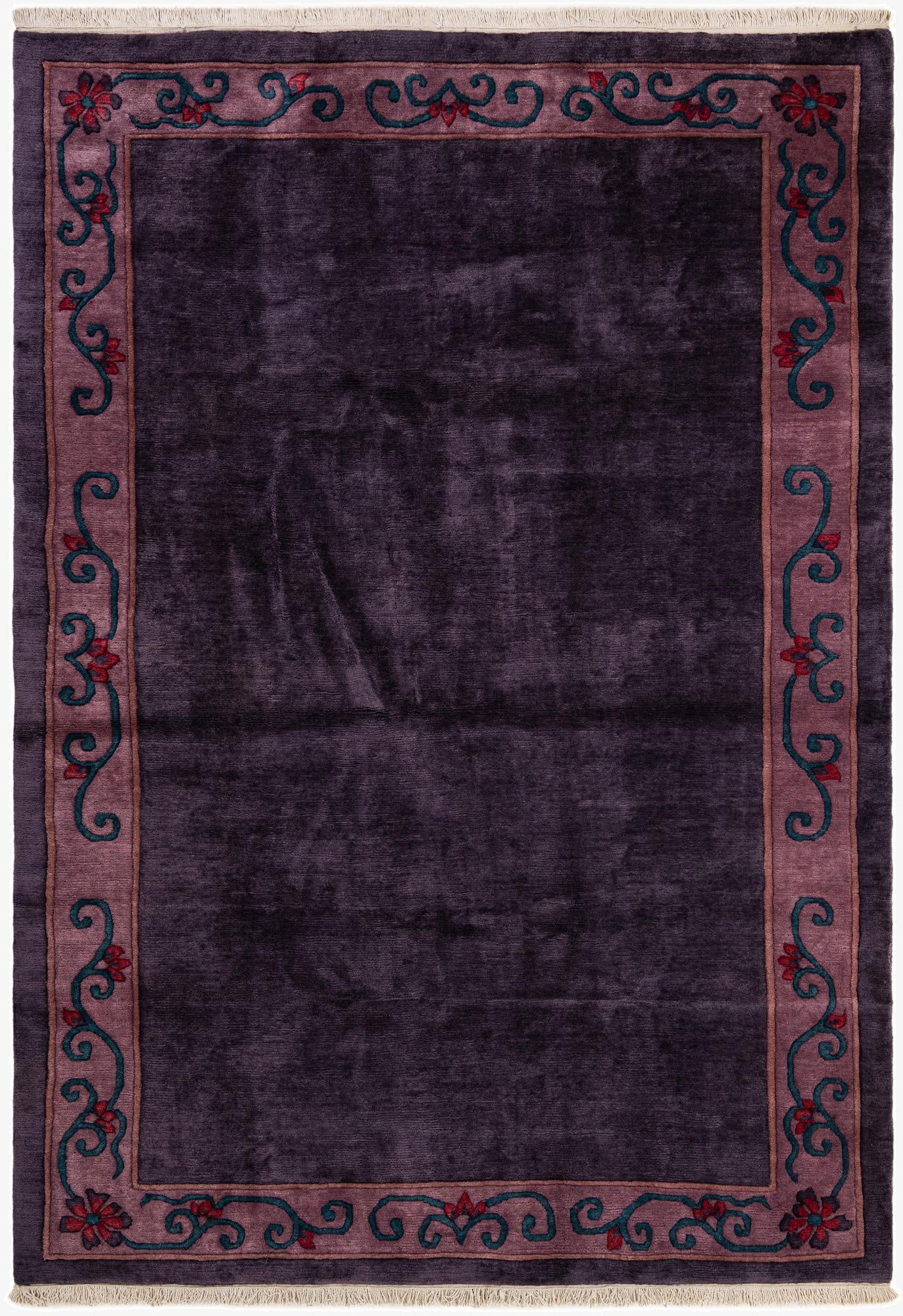  6' 10 x 9' 7  Hand Knotted Tibet Wool Rug