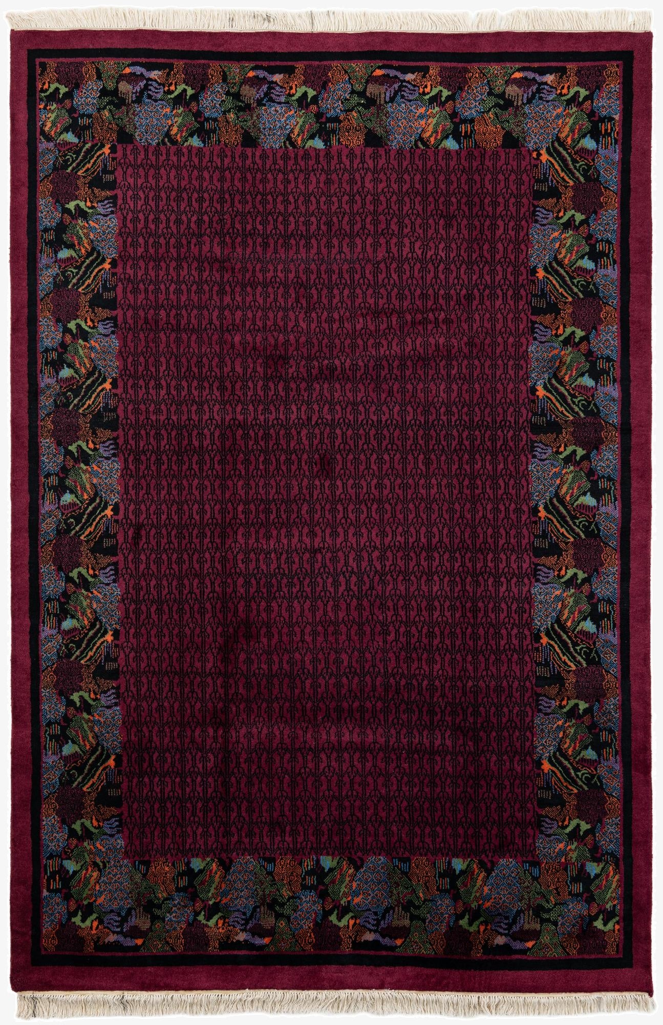  6' 4 x 9' 4  Hand Knotted Tibet Wool Rug