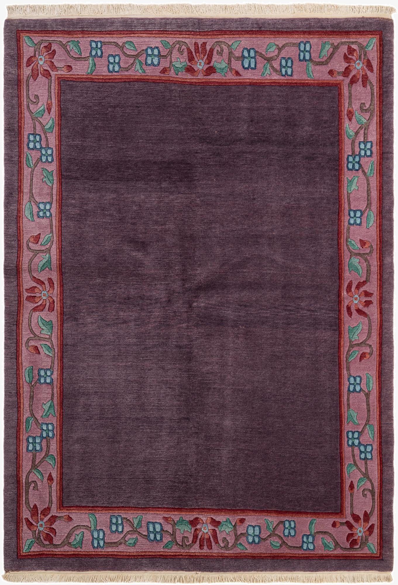  5' 9 x 8' 1  Hand Knotted Tibet Wool Rug